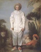 Jean-Antoine Watteau Pierrot also Known as Gilles (mk05) oil on canvas